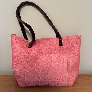 EUC Portland Leather Goods Bubblegum Large Tote